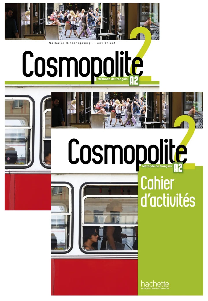 Cosmopolite 2-A2 Textbook+Workbook (2 books set) Audios and Videos Downloadable
