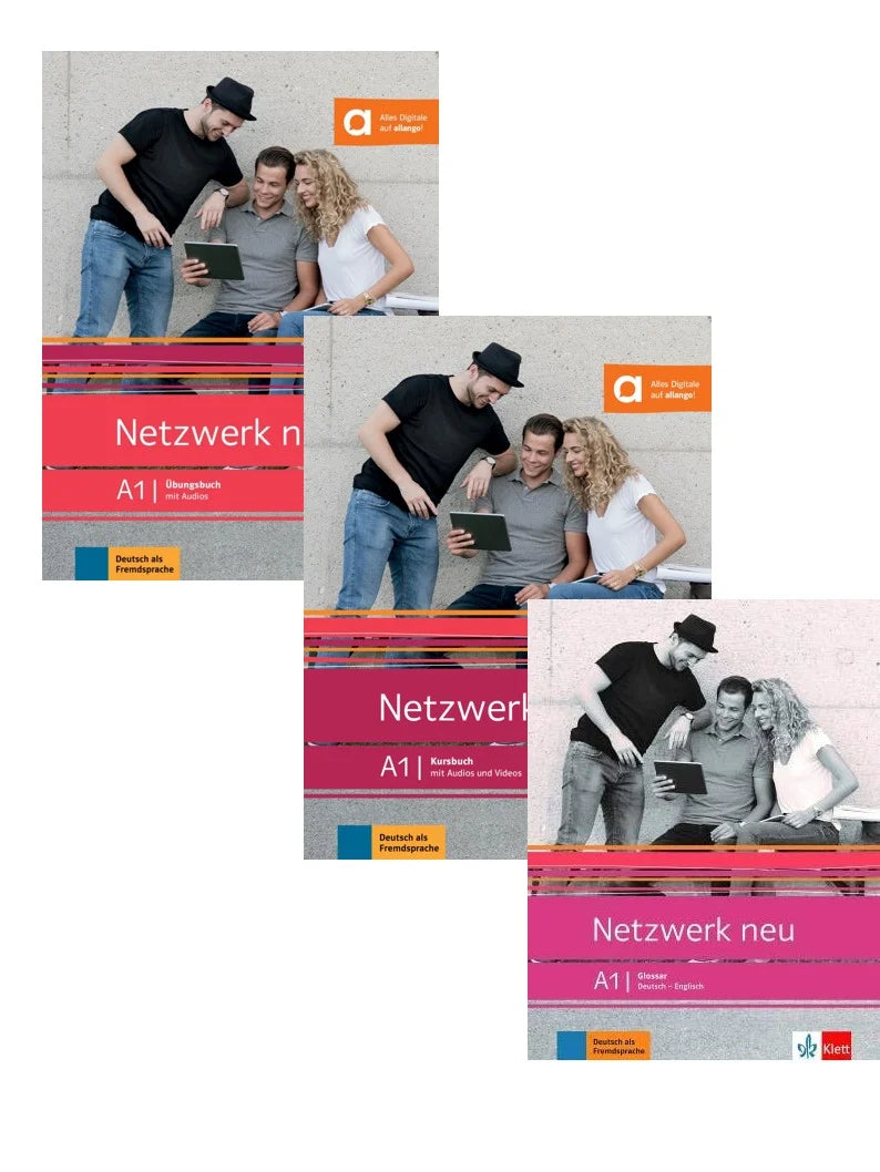 Netzwerk Neu A1 Textbook + Workbook + Glossar Audios Available on Allango (Set Of 3 Books )