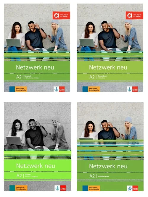 Netzwerk Neu A2 Textbook+Workbook+Glossar+Intensivtrainer Audios Available On Allango (Set Of 4 )